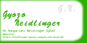 gyozo neidlinger business card